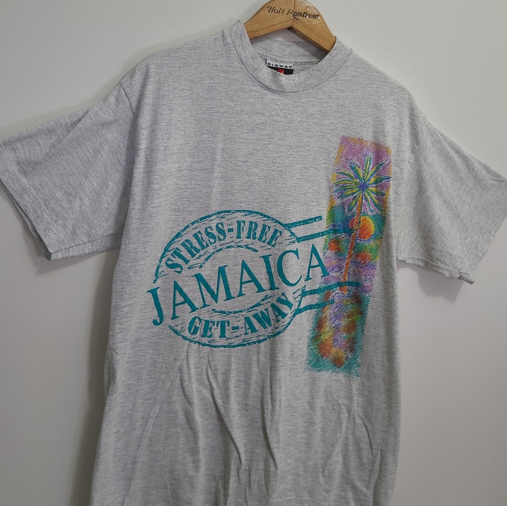 🌴Vintage - 90s Single Stitch Jamaica T- Shirt - Size XL